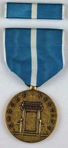 Korean War Service Medal & Ribbon USM86  