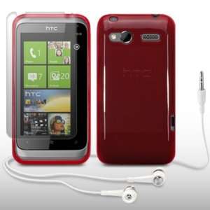  HTC RADAR TPU GEL CASE WITH SCREEN PROTECTOR & HEADSET BY 
