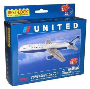 Construction Toy United Airlines 767 Construction Building Brick toy 