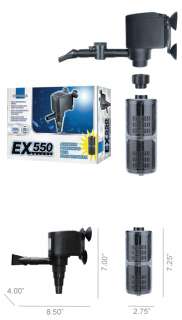 550 GPH Powerhead Water Pump Aquarium Free Filter New  