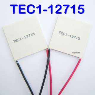 New 2 PCS TEC1 12715 TEC Thermoelectric Cooler Peltier 12V 40mm  