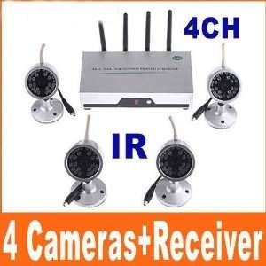  4 ir night vision cameras 4ch wireless receiver kit 4ch 