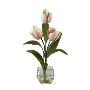  Exclusive By Nearly Natural Cream Pink Tulips Liquid 