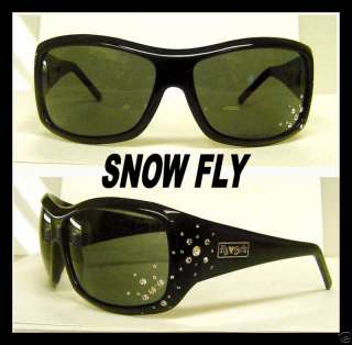 NEW AUTH BLACK FLYS SNOW FLY SUNGLASSES OVERSIZE  
