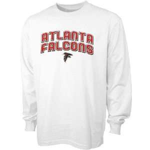 Reebok Atlanta Falcons White Double Arch Long Sleeve T shirt  