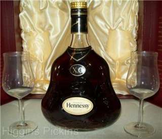 Full* Hennessy X.O Cognac 750ml Bottle With 2 Tasting Glasses   No 