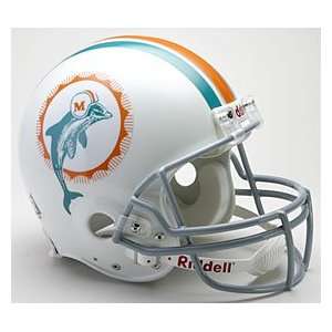 Miami Dolphins 1972 Throwback Pro Line Helmet Features Official Team 