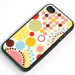 Style b) Dot /Circle Pattern Plastic Case for Apple iPhone 4 + Free 