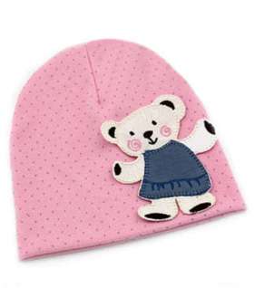 New Korean Style Cute Bear Baby Cap Crochet Point Cotton Beanie Beret 
