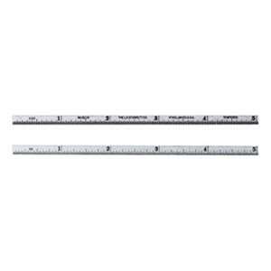 C616R 6 3/4W x 6L x 3/64Thick Chrome Spring Tempered Rule