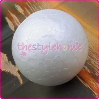 10x4cm White Styrofoam Craft Modelling Polystyrene Ball  