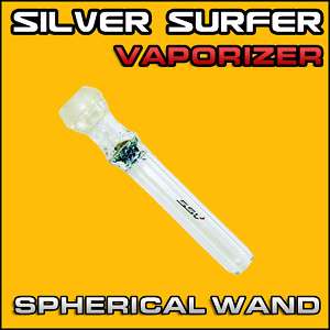 NEW SILVER SURFER VAPORIZER SPHERICAL GROUND GLASS WAND  