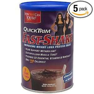 Quick Trim, Fast Shake, Energizing Weight Loss Protein Shake, Supports 