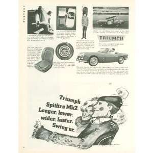  1966 Advertisement Triumph Spitfire Mk2 