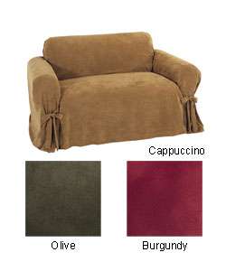 Ultimate Suede Loveseat Slipcover  
