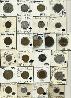 25) different World Coins   starter collection  