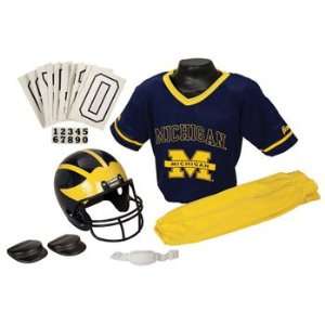 Michigan Wolverines Football Deluxe Uniform Set   Size Medium  