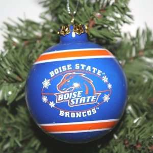  Boise State Broncos 2011 Snowflake Glass Ball Ornament 