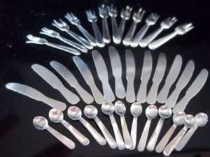 36Pcs Dollhouse Miniatures Accessories Fork knife spoon  