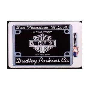 Collectible Phone Card 10m Dudley Perkins Large Harley Davidson Logo 