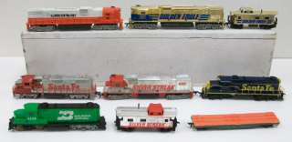 HO Scale Tyco Diesel Engines & Freight Cars (9)  