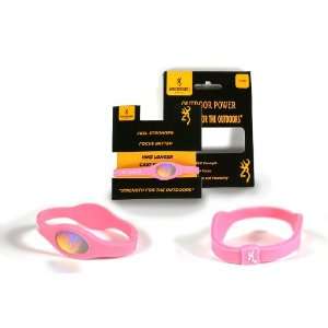  Browning Small Pink Outdoor Power Band Bracelet 