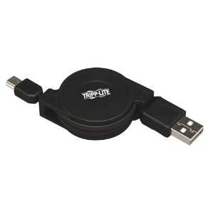  TRIPP LITE 5 feet Retractable USB 2.0 A to Mini B Cable (A 