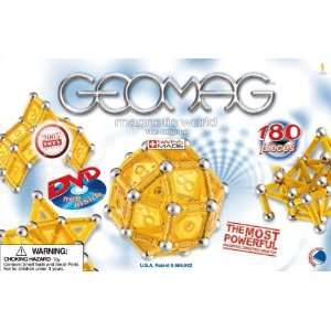  Geomag Rods and Panels 180, Yellow Toys & Games