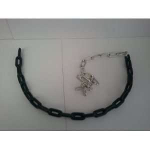  5 1/2 Ft Coated Chain for Swings Green Sold By Pair, 66 Coated 