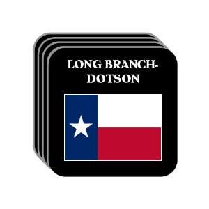 US State Flag   LONG BRANCH DOTSON, Texas (TX) Set of 4 Mini Mousepad 