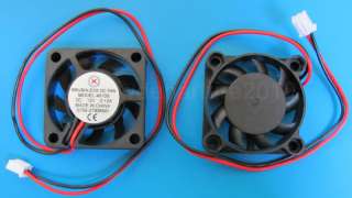 2Pcs Brushless 9 Blade DC Cooling Fan 12V 4010S 2 Wire  