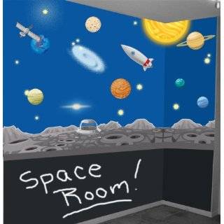 Outer Space Theme Wall Mural Stencil Kit for Kids Room