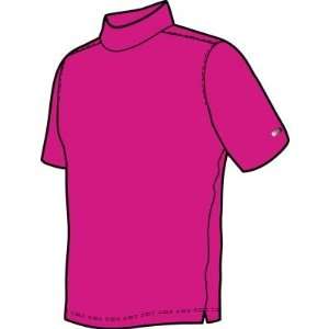Nike Golf Tiger Woods Dri Fit Tech Short Sleeve Rib Mock T Shirt 