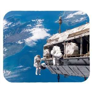  Astronauts Working on ISS Mouse Pad 