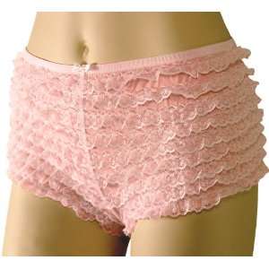  Womens Pink Lace Ruffled Tanga Shorts Toys & Games