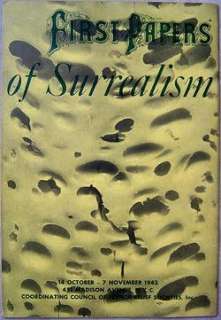 FIRST PAPERS OF SURREALISM 1942 Art Exhibit Catalogue  