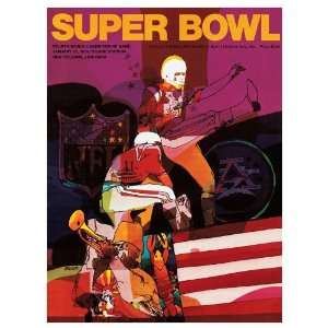  Canvas 22 x 30 Super Bowl IV Program Print   1970, Chiefs 