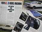 70 1970 AMC Rebel Machine 1 Info
