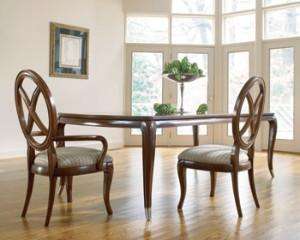 Thomasville Furniture Bogart Mahogany Leg Dining Table  
