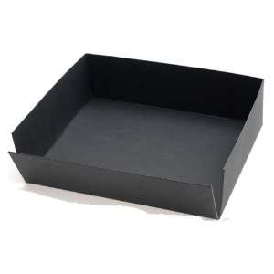  8x10x3 Black Drop Front Metal Edge Box