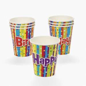 Milestone Birthday Paper Cups (8 pc) Toys & Games
