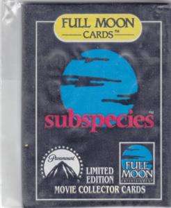FULL MOON  SUBSPECIES UNOPENED TRADING CARD PACK  