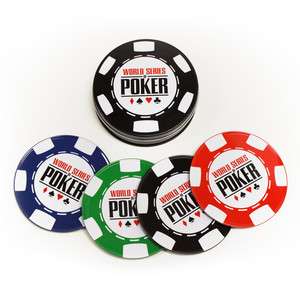 World Series of Poker (WSOP) Tin Coaster Set  