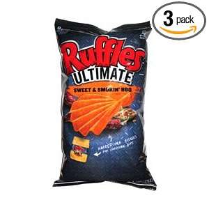 Ruffles Ultimate Sweet & Smokin BBQ Potato Chips 8.75oz Bags (Pack of 