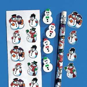  Snowman Stationery Sets   Basic School Supplies & Pencils 