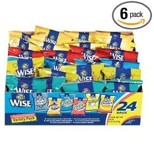 Wise Variety Packs, 24 Count (Pack of 6) Grocery & Gourmet Food