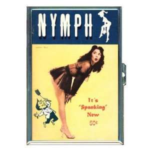 Spanking Nymph 1950s Pin Up ID Holder, Cigarette Case or Wallet MADE 