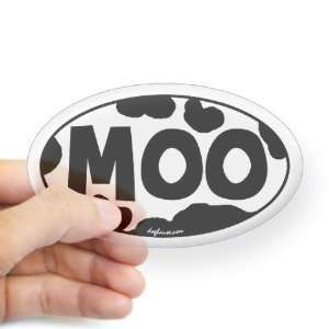  Moo Cow Oval Sticker by  Arts, Crafts & Sewing