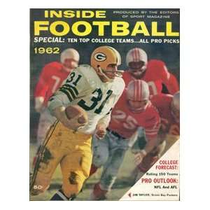  Jim Taylor 1962 Inside Football Magazine Sports 