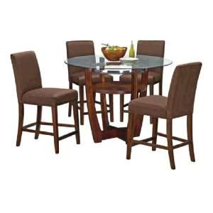  Alcove Chocolate 5 PC Counter Height Dinette
